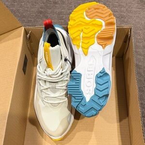 Sorel women’s Cream and Blue Sneakers